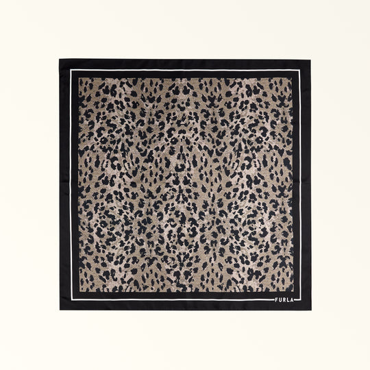 Furla Tortona Carre' 90x90 Scarf Toni Nero