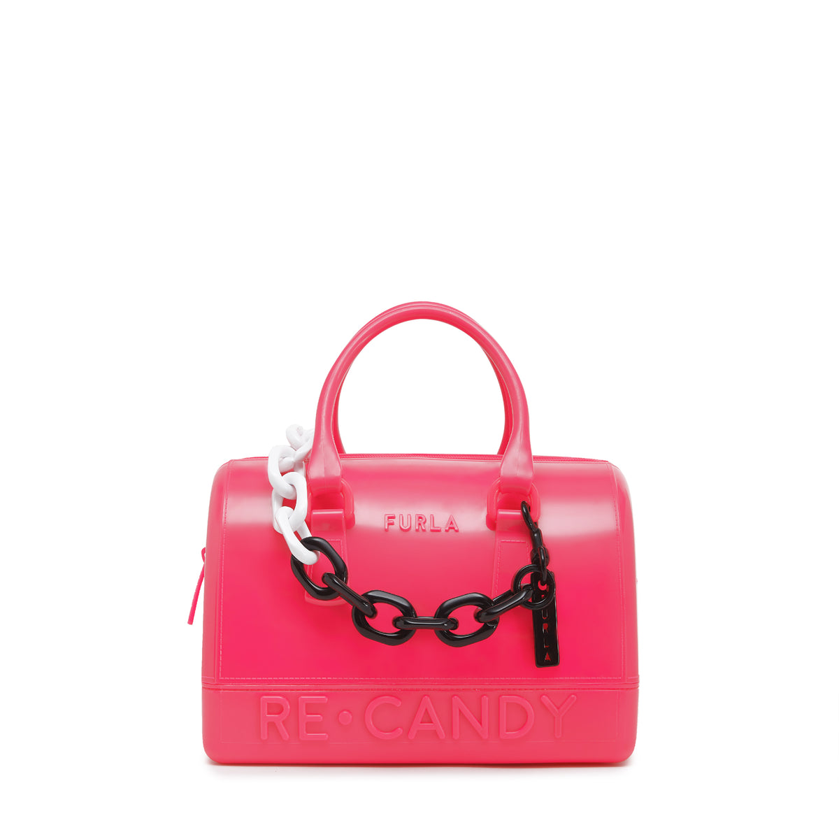 Furla Candy Boston Bag, Berry, Tpu Riciclato