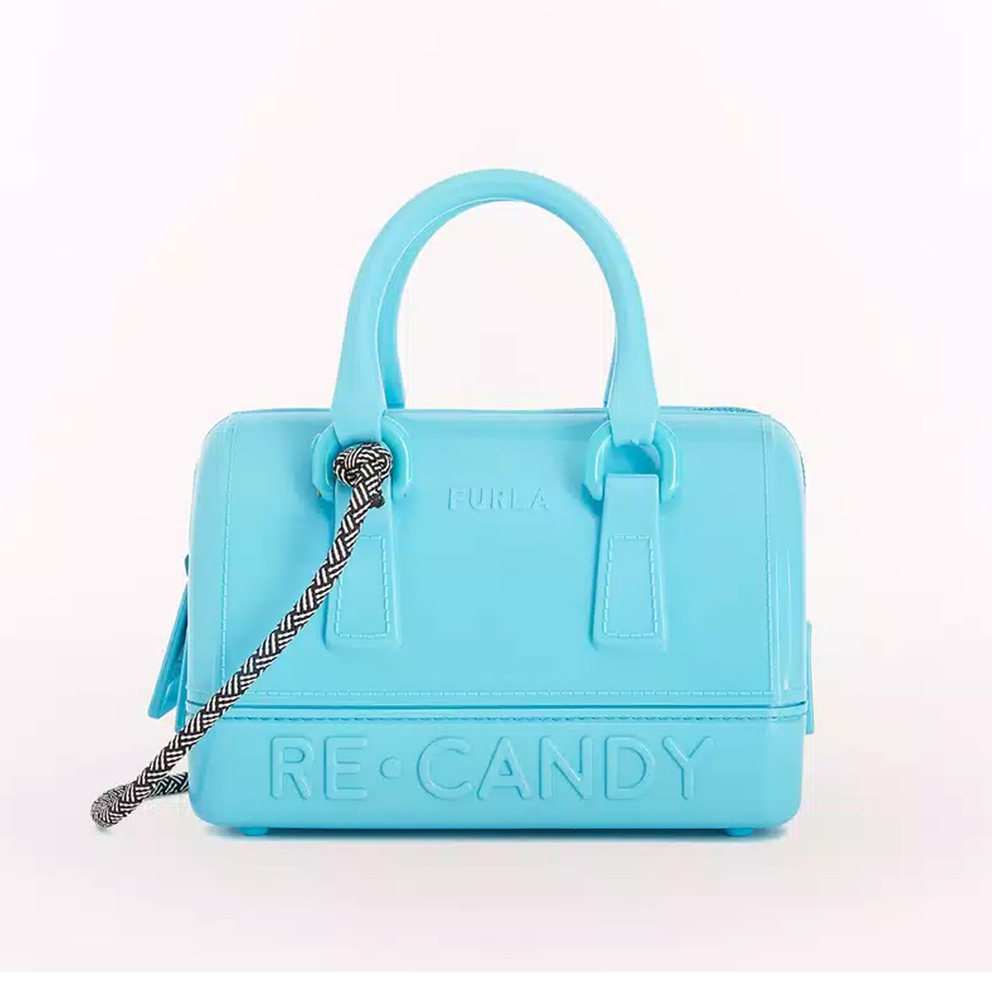 Furla Candy Techno Blue Mini Boston Bag