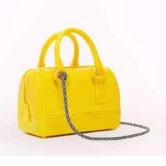 Furla Candy Cyber Yellow Mini Boston Bag