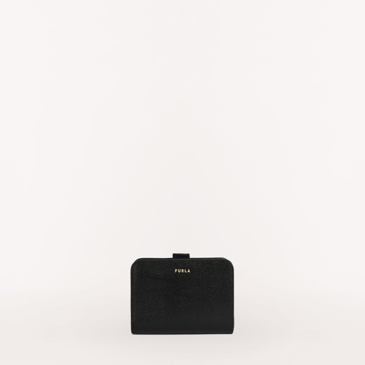 Furla Babylon Compact Wallet, Nero, Saffiano