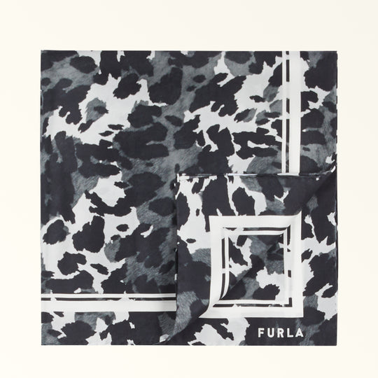 Furla Primula Carre' 60x60 Scarf Toni Nero