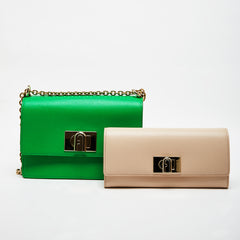 Furla 1927 Mini Crossbody Bag with Continental Wallet Combo Grass Ballerina Mini One Size