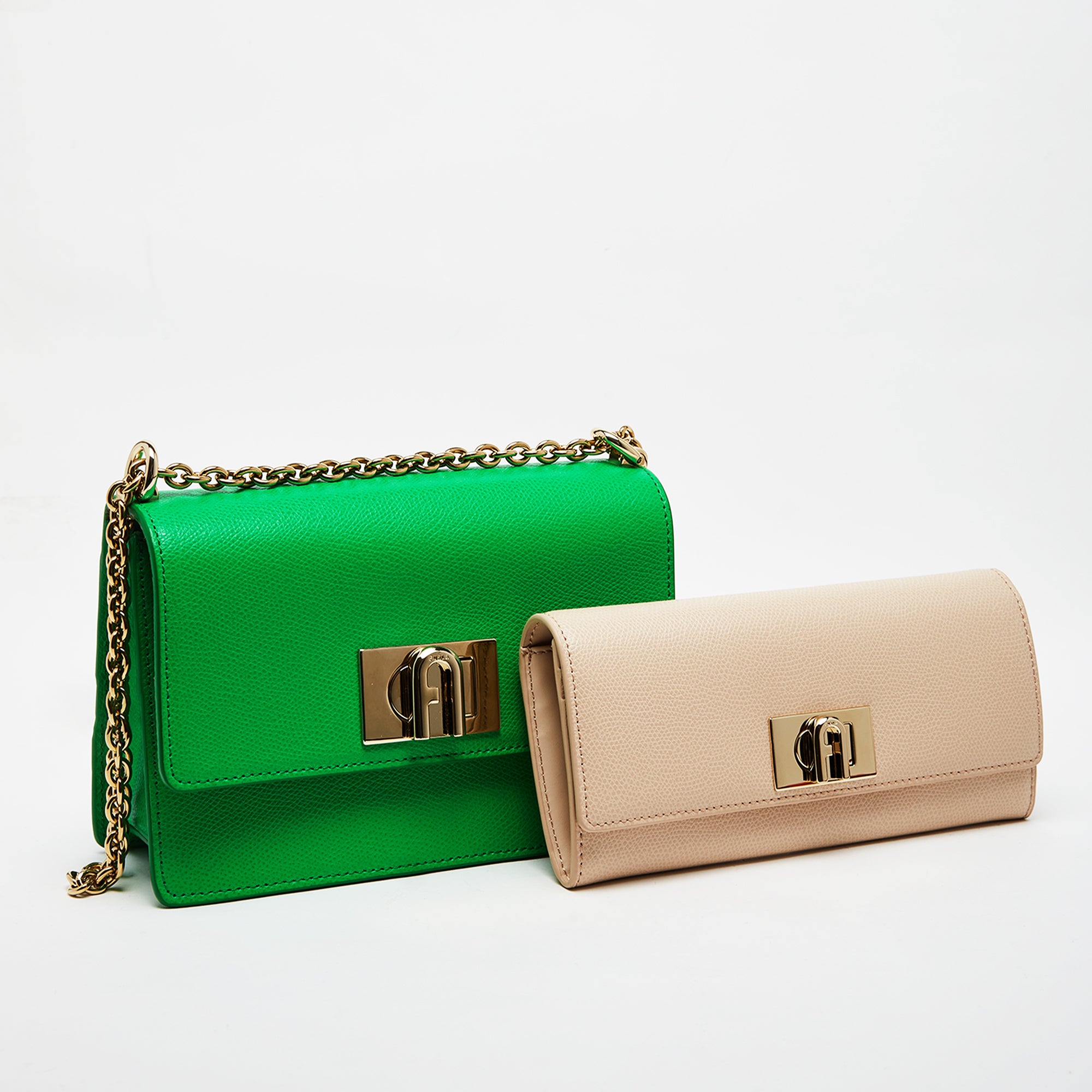 Furla 1927 Mini Crossbody Bag with Continental Wallet Combo Grass Ballerina Mini One Size