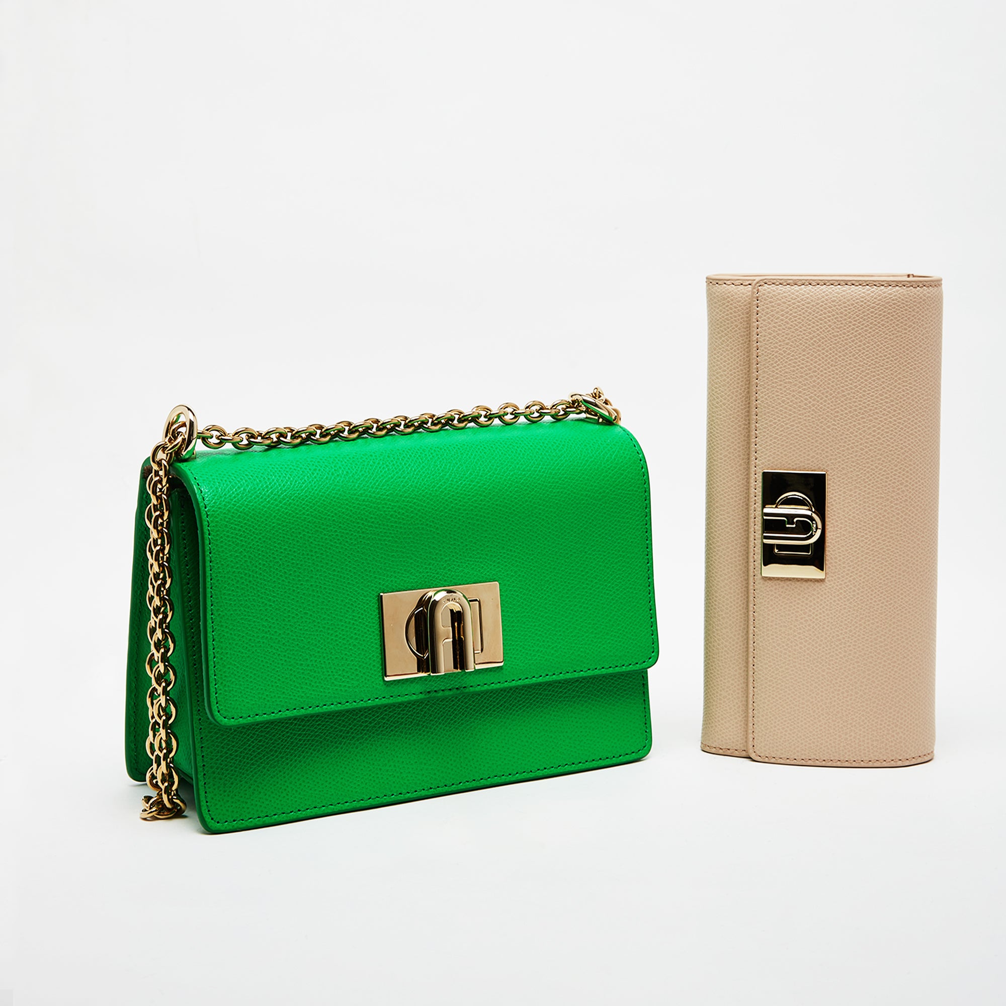 Furla 1927 Mini Crossbody Bag with Continental Wallet Combo Grass Ballerina Mini One Size