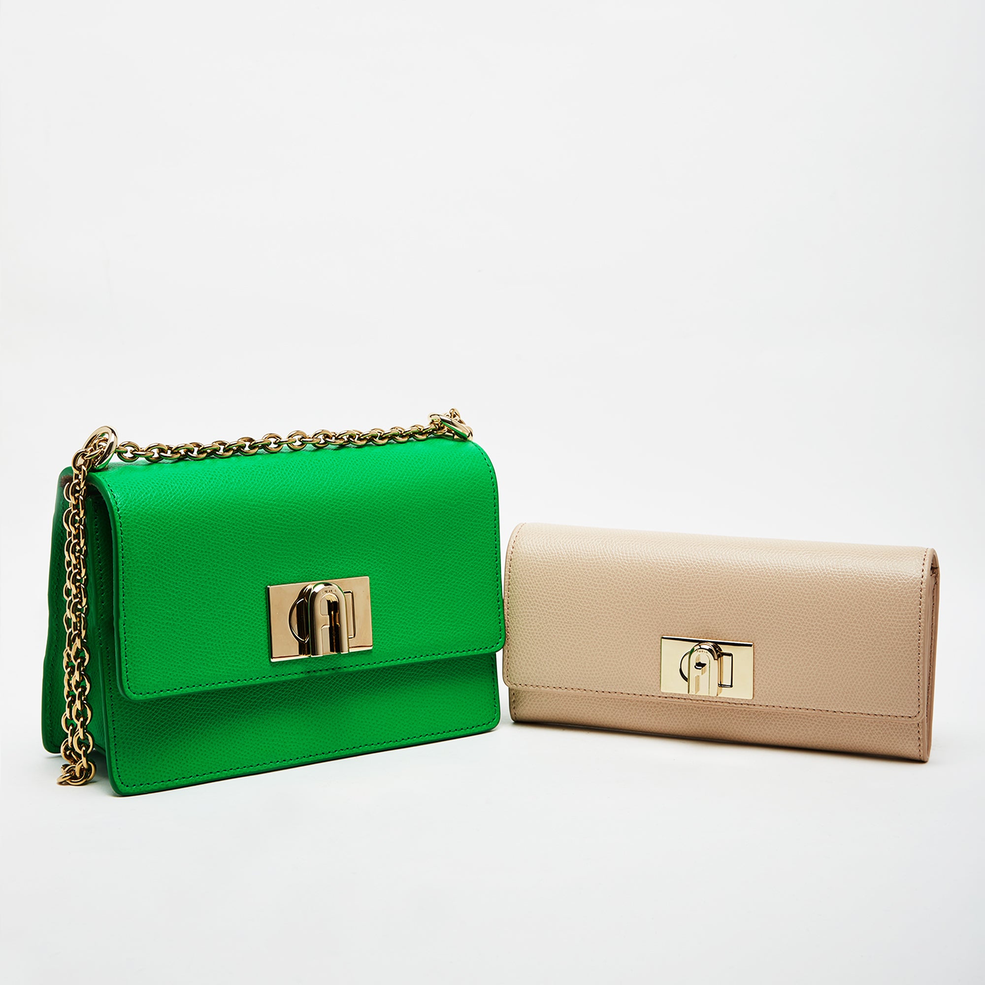 Furla 1927 Mini Crossbody Bag with Continental Wallet Combo Grass Ballerina Mini One Size