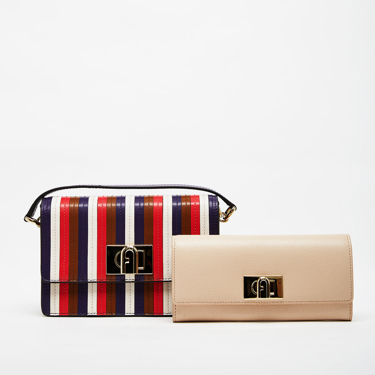 Furla 1927 Mini Crossbody Bag with Continental Wallet Combo Cogn Mystc Flam Ballerina Mini One Size