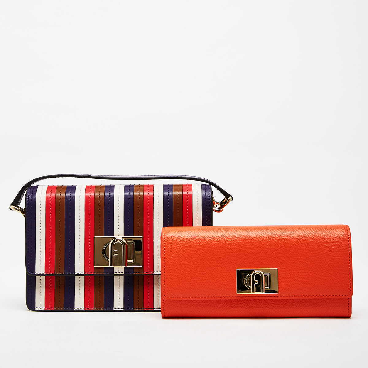 Furla 1927 Mini Crossbody Bag with Continental Wallet Combo Cogn Mystc Flam Clivia Mini One Size