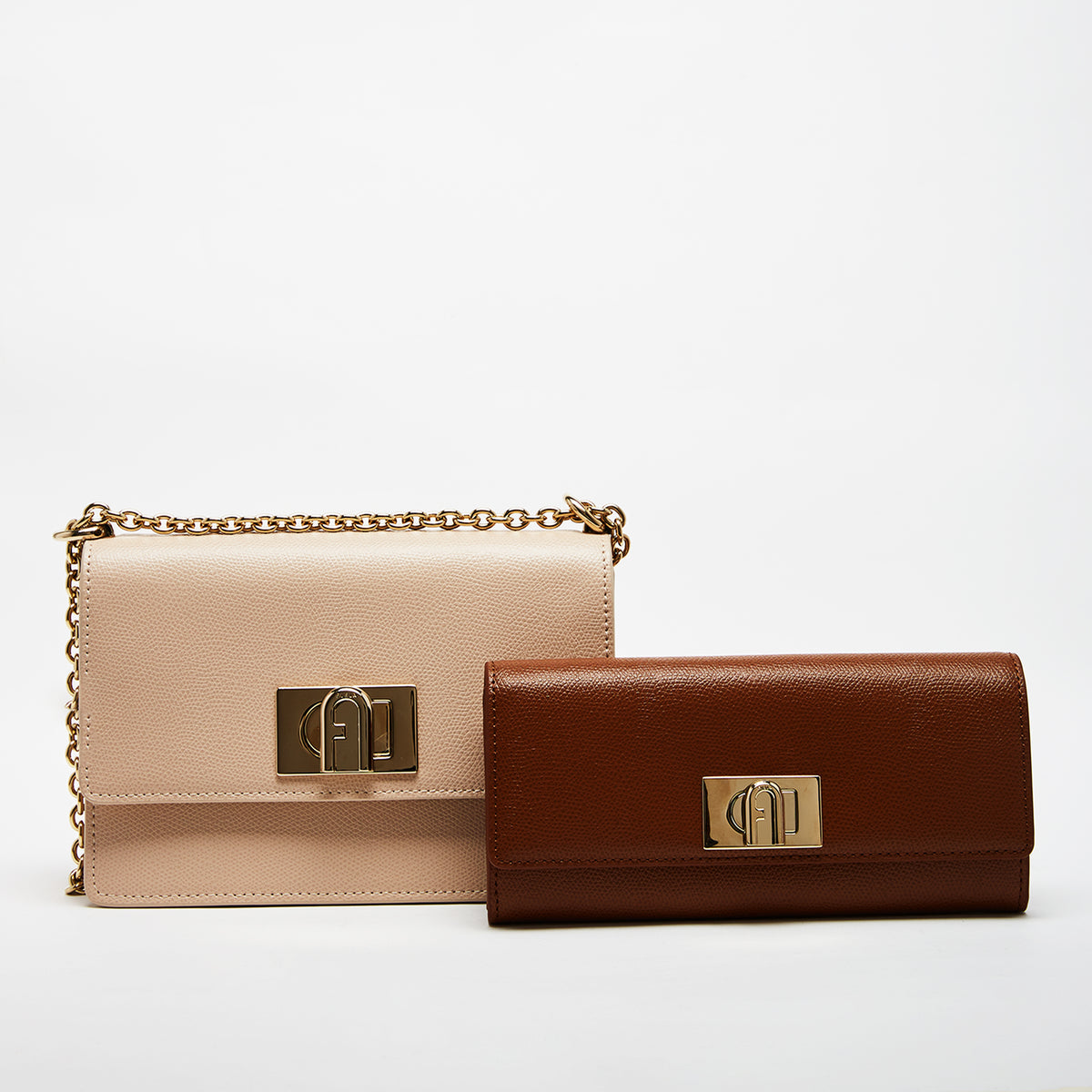 Furla 1927 Mini Crossbody Bag with Continental Wallet Combo Ballerina I Cognac H Mini One Size