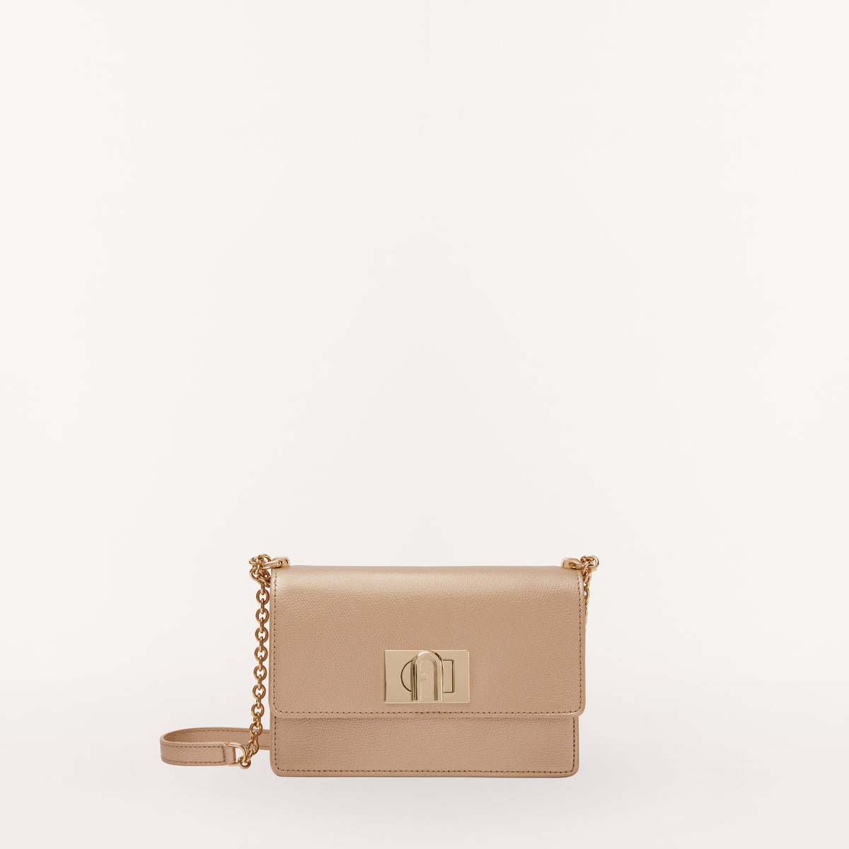 Furla 1927 Crossbody Bafkaco, Champagne, Ares Metal