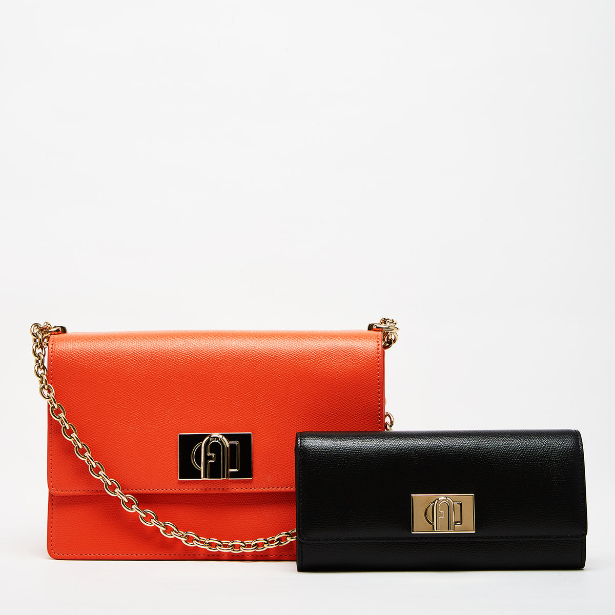 Furla 1927 Crossbody Bag with Continental Wallet Combo Clivia Nero S One Size