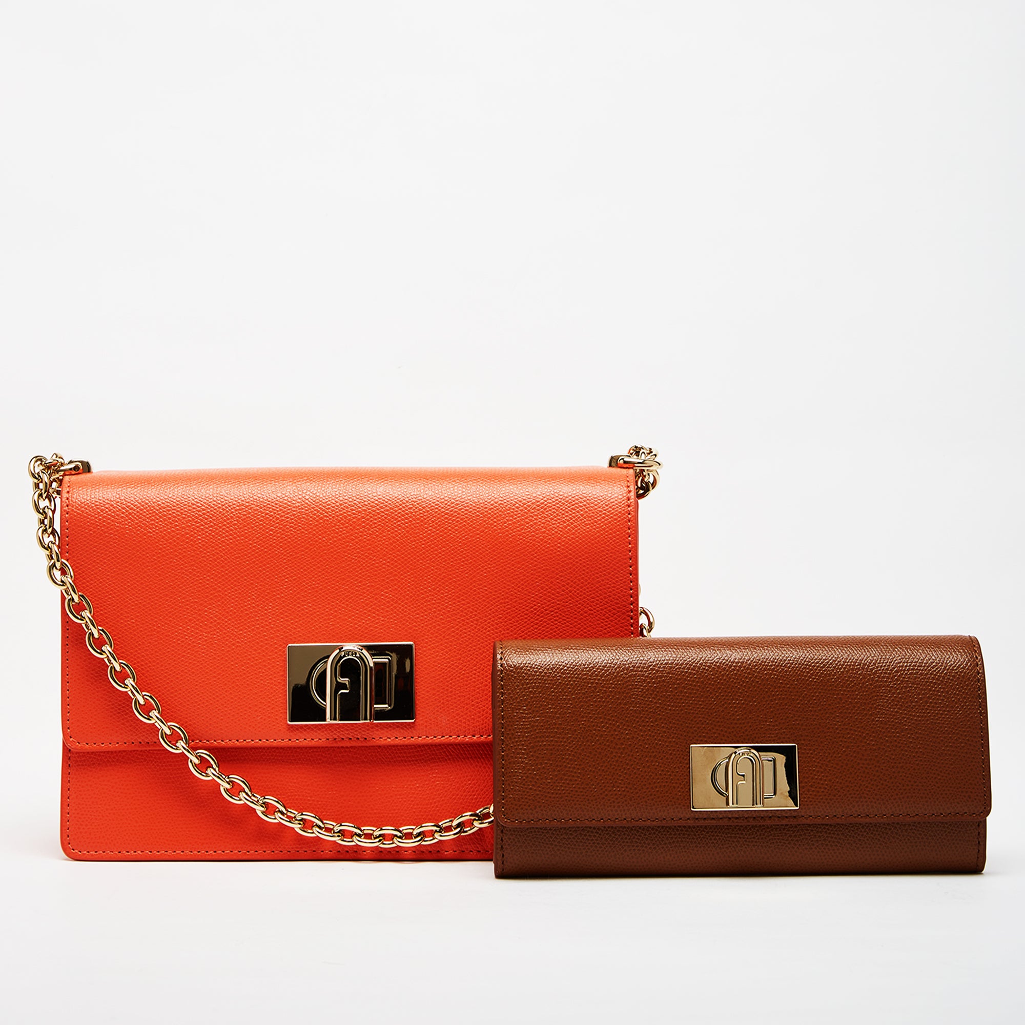 Furla 1927 Crossbody Bag with Continental Wallet Combo Clivia Cognac H S One Size