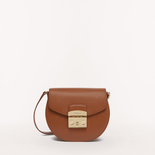 Furla Metropolis Crossbody Round Bag Mini Cognac H Cognac H Mini