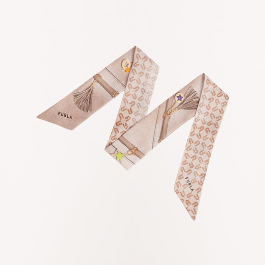 Furla Metropolis Bandeau Scarf Greige 6x100