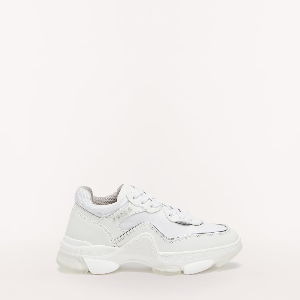 Furla Wonderfurla Lace Up T.40 Sneaker Talco/Argento YE29WOF YE29WOFA.06900512S1032