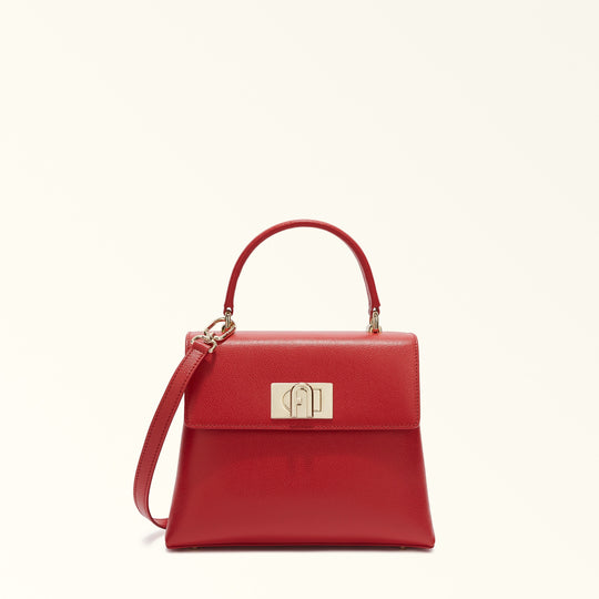 Furla 1927 Top Handle Bag Rosso Vene S