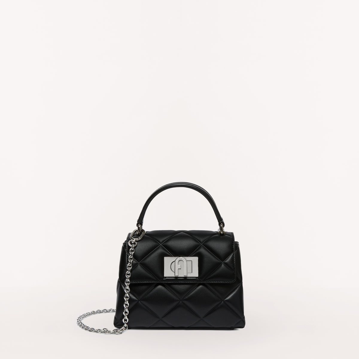 Furla 1927 Top Handle, Nero, Nap Burn Trapun