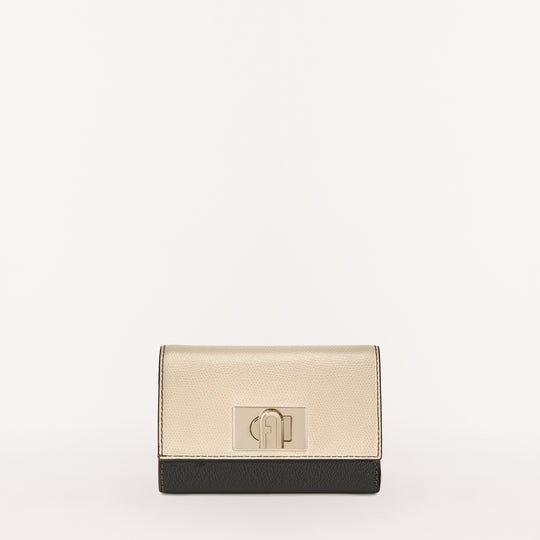 Furla 1927 Compact Wallet Per Nero Salvia M