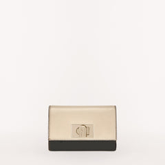 Furla 1927 Compact Wallet, Per+Nero+Salvia, Ares Block
