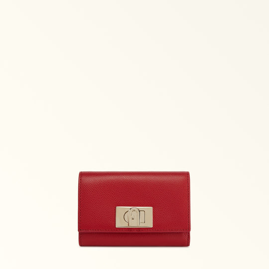 Furla 1927 Compact Wallet Rosso Vene M