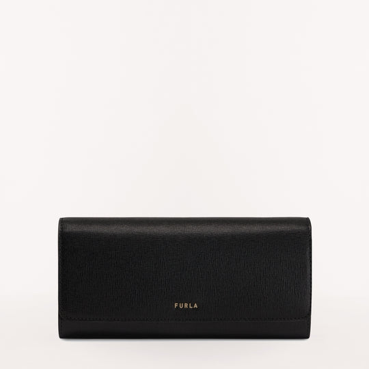 Furla Babylon Continental Wallet Slim Nero One Size