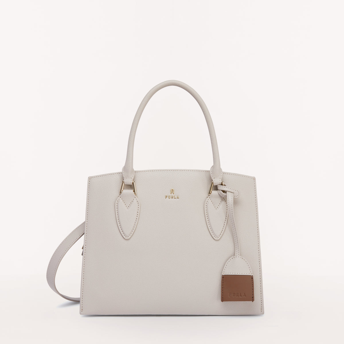 Furla Magnolia Tote, Perla+Mar+Praln, Vit Mil Kng Blk