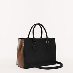 Furla Magnolia Tote, Nero+Pra+Perla, Vit Mil Kng Blk