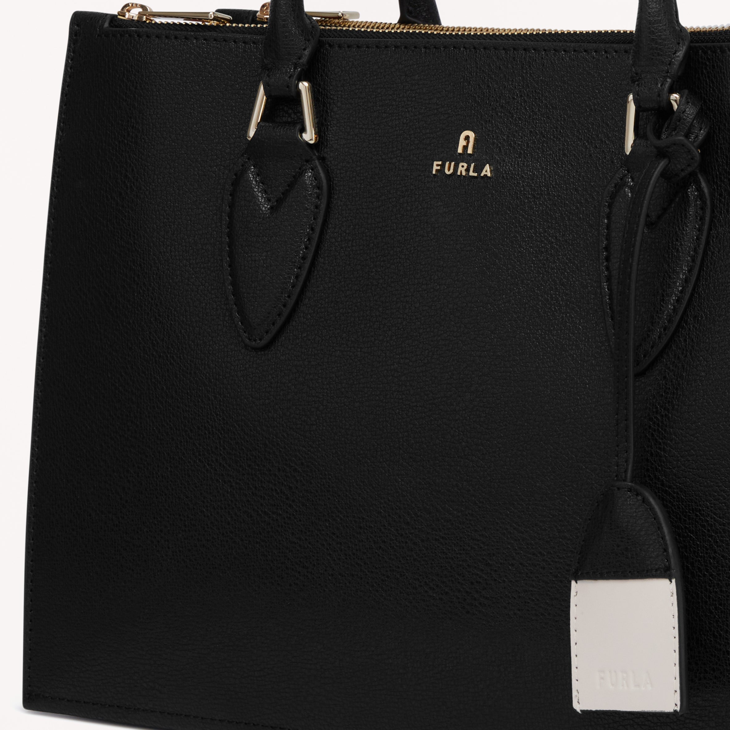 Furla Magnolia Tote, Nero+Pra+Perla, Vit Mil Kng Blk