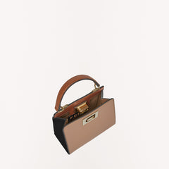 Furla 1927 Top Handle, Greige+Nero+Cog, Ares Block