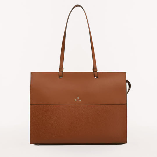 Furla Varsity Style Tote E/W 36 Wb00730 L Cognac H Cognac H L