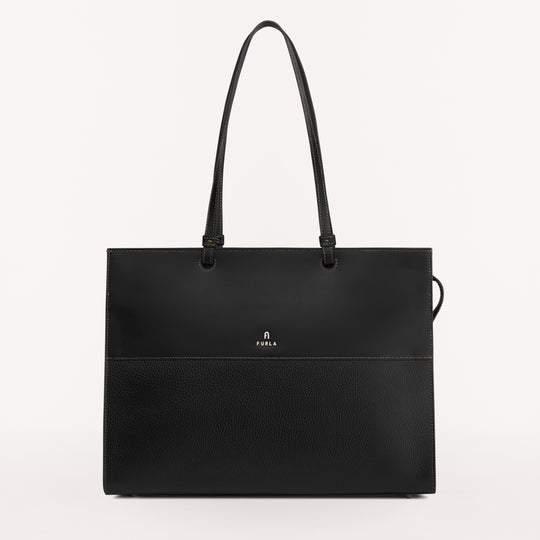 Furla Varsity Style Tote Nero L