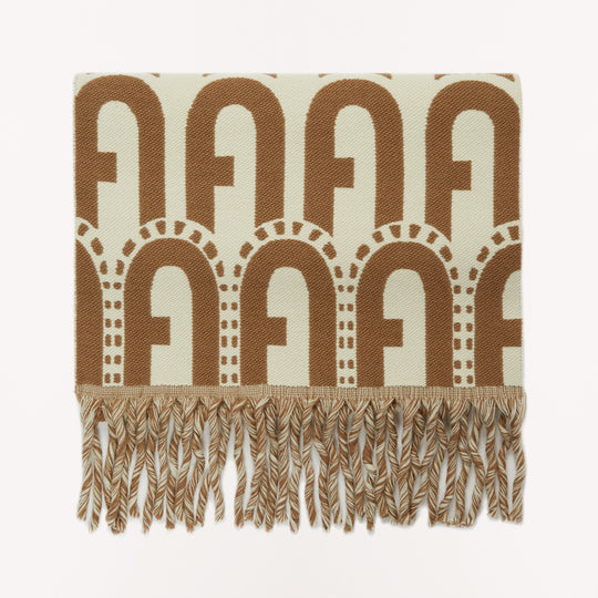 Furla Piuma Sciarpa Toni Cognac 47x210