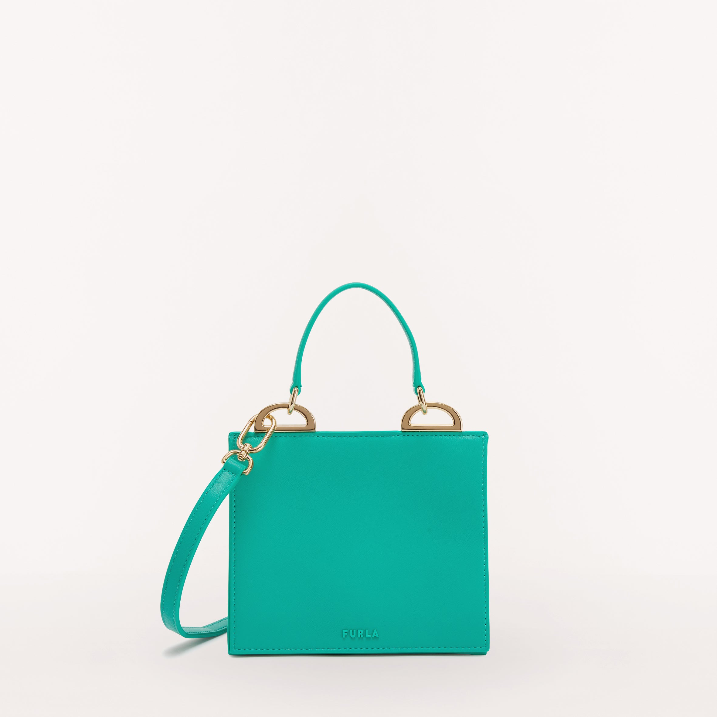 Furla Linea Futura Top Handle Bag Emerald Mini WB00565 WB00565BX1063EME001007