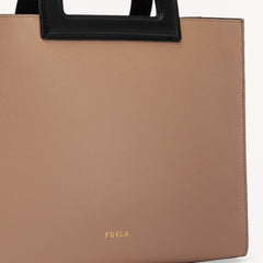 Furla Dara Tote Bag Greige/Nero M WB00758 WB00758BX18001714S1007