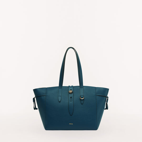 Furla Net Tote Bag Blu Jay M