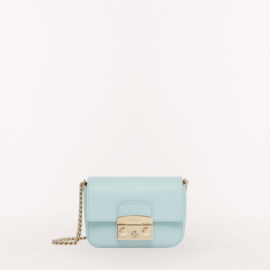 Furla Metropolis Detachable Flap Crossbody Bag Minty Mini