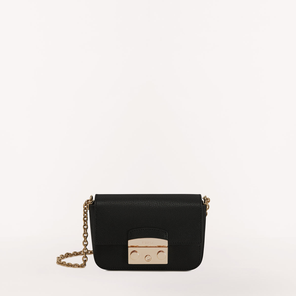 Furla Metropolis Detachable Flap Crossbody Bag Nero O6 Mini WB00789 WB00789AX0732O60001007