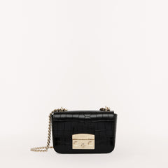 Furla Metropolis Crossbody, Nero, Vit Cocco Bombe