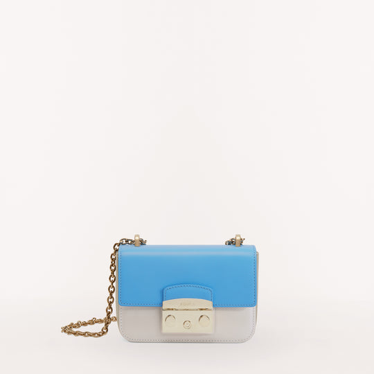 Furla Metropolis Crossbody Bag Ceru/Perla/Marm Mini