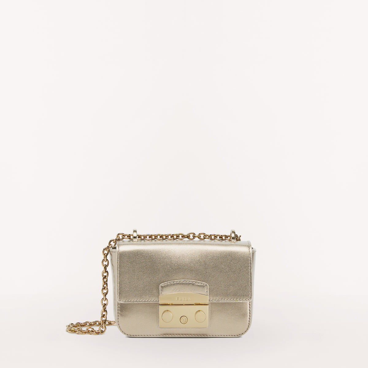 Furla Metropolis Crossbody Bag Clr Gold Bronze Mini WB00828 WB00828BX21962275S1007
