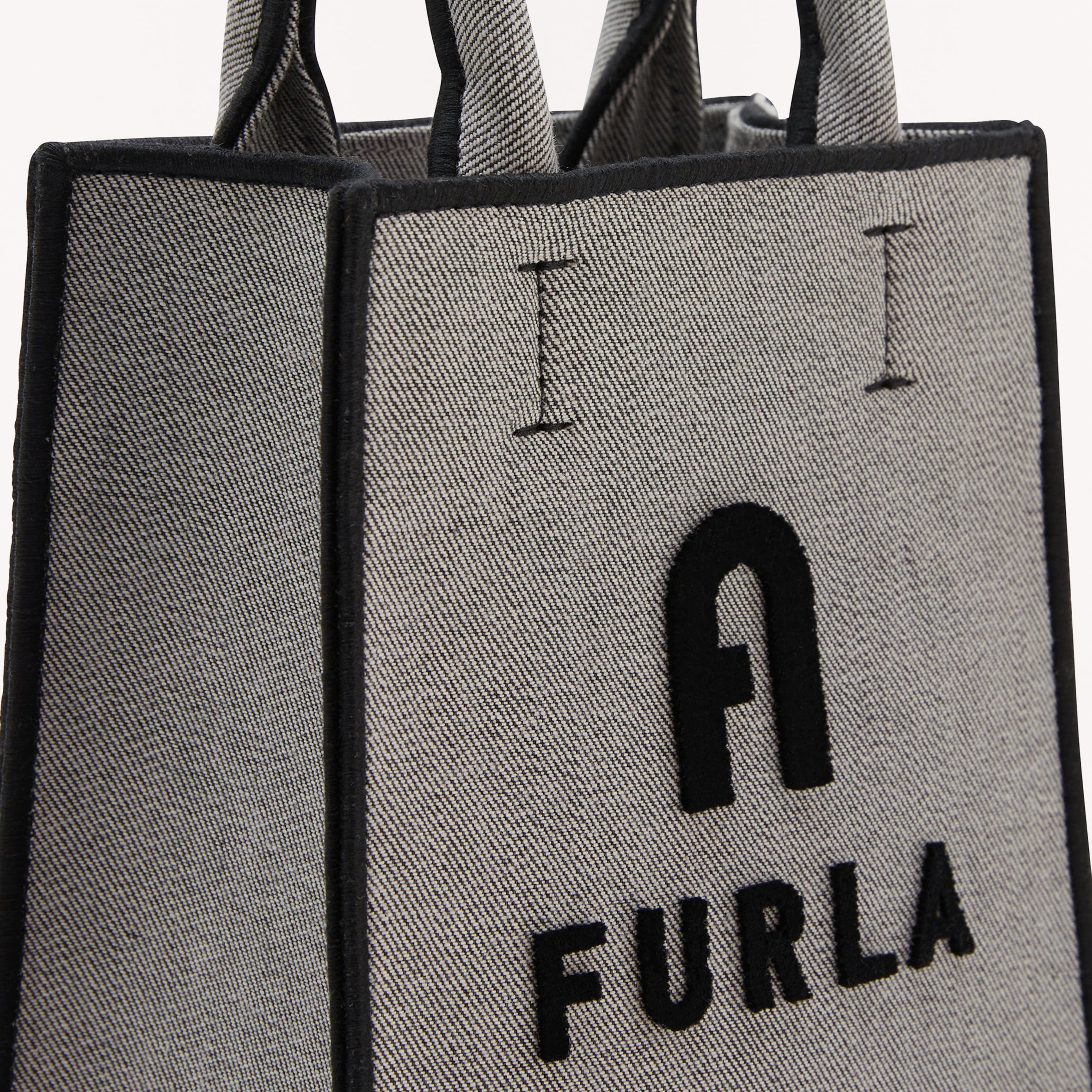 Furla 1003-G4100 OPPORTUNITY S TOTE Women's Tote Bag, GRIGIO+NERO