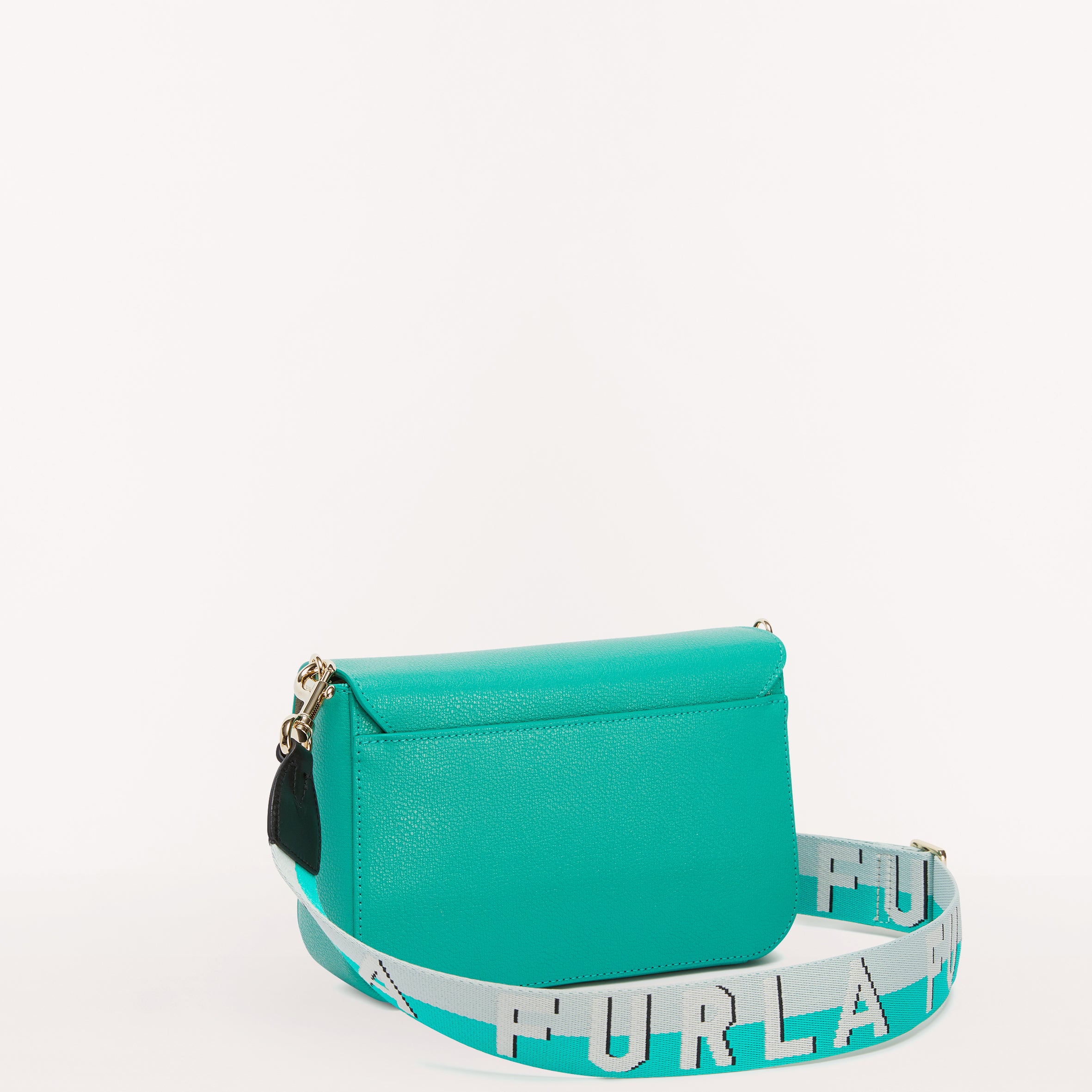 Furla Metropolis Webbing Strap Crossbody Bag Emrald/Minty S WB00838 WB00838BX00061921S1007