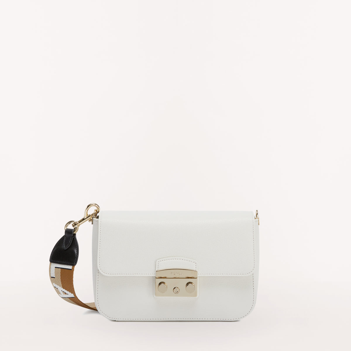 Furla Metropolis Webbing Strap Crossbody Bag Marshmlow/Corda S WB00838 WB00838BX00062036S1007