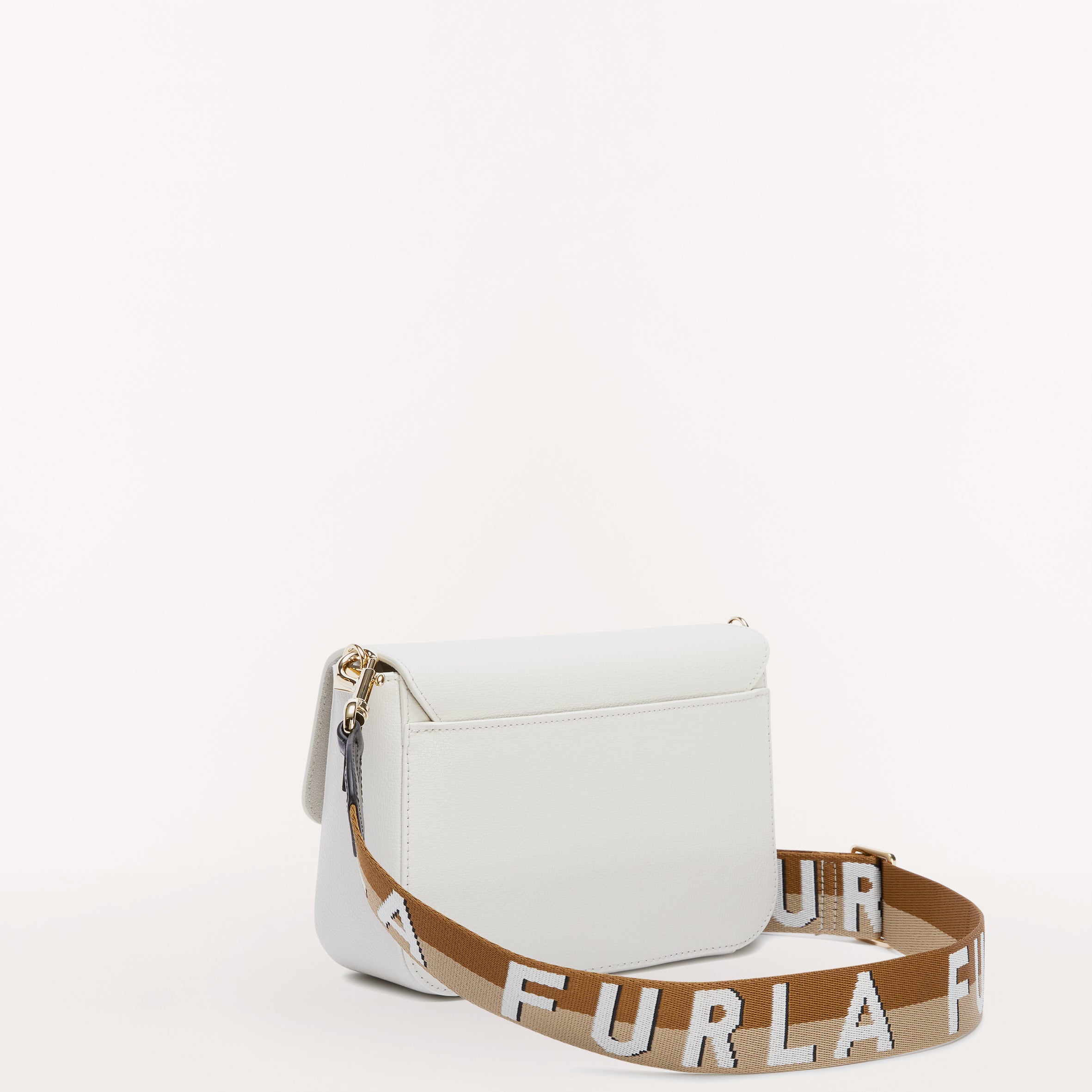 Furla Metropolis Webbing Strap Crossbody Bag Marshmlow/Corda S WB00838 WB00838BX00062036S1007