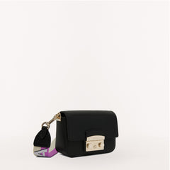 Furla Metropolis Webbing Strap Crossbody Bag Ner/Marm/Violet Mini WB00839 WB00839BX00061914S1007