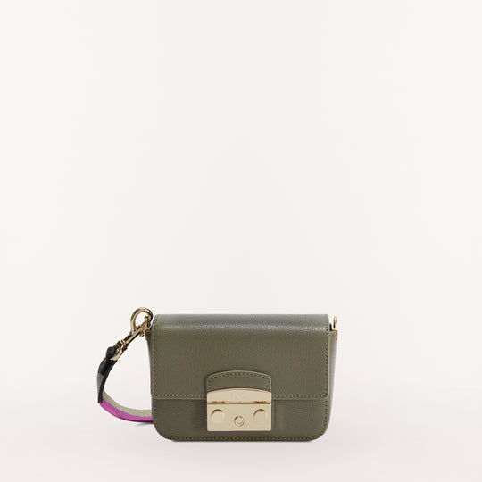 Furla Metropolis Webbing Strap Crossbody Bag Salvia/Mar/Vio Mini