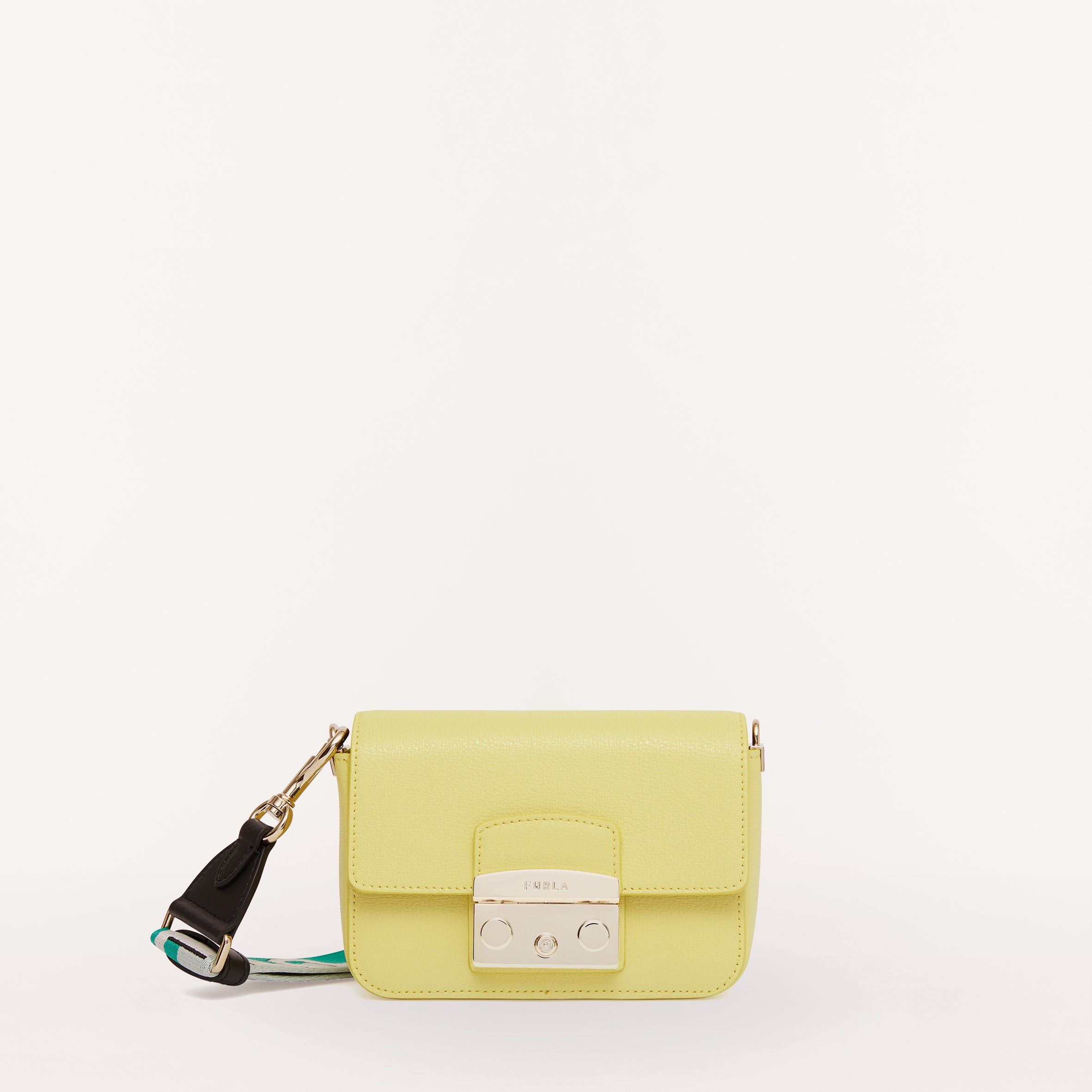 Furla Metropolis Webbing Strap Crossbody Bag Zst/Minty/Emrld Mini WB00839 WB00839BX00061918S1007