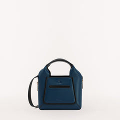 Furla Gilda Tote Bag w/ Pocket Blu Jay/Nero Mini WB00843 WB00843BX02711800S1007