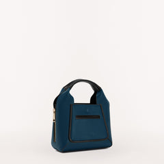 Furla Gilda Tote Bag w/ Pocket Blu Jay/Nero Mini WB00843 WB00843BX02711800S1007