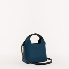 Furla Gilda Tote Bag w/ Pocket Blu Jay/Nero Mini WB00843 WB00843BX02711800S1007